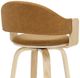 Armen Living Daxton 2-Piece Camel/Oak Barstool Set-5