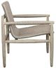 Uttermost® Sumba Oatmeal Wicker/Wooden Outdoor Lounge Chair-4