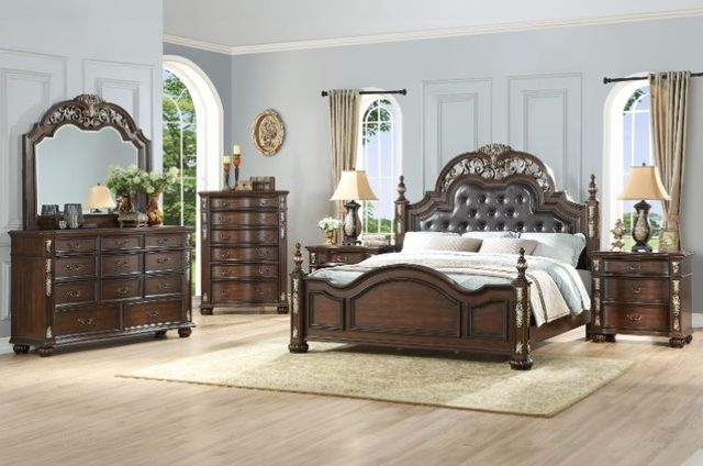 New Classic® Home Furnishings Maximus Madeira Dresser and Mirror-1
