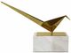 A & B Home Gold/White Close to You Small Marble Base Accent Statuary-2
