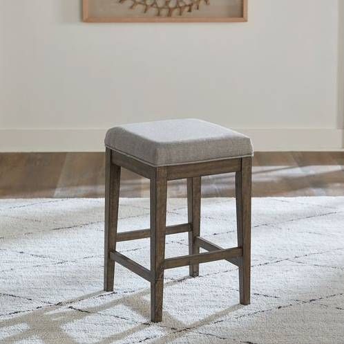 Liberty Furniture Arrowcreek Gray Taupe/Weathered Stone Counter Stool-1