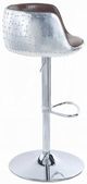 ACME Furniture Brancast Silver/Vintage Brown Adjustable Stool-4