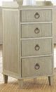 Modern History Somerset Bay Home Gustavian Antique Grey Bedside Cabinet-0