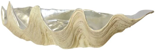 Stylecraft Norman Wyatt Home Natural/Silver Clam Bowl-1