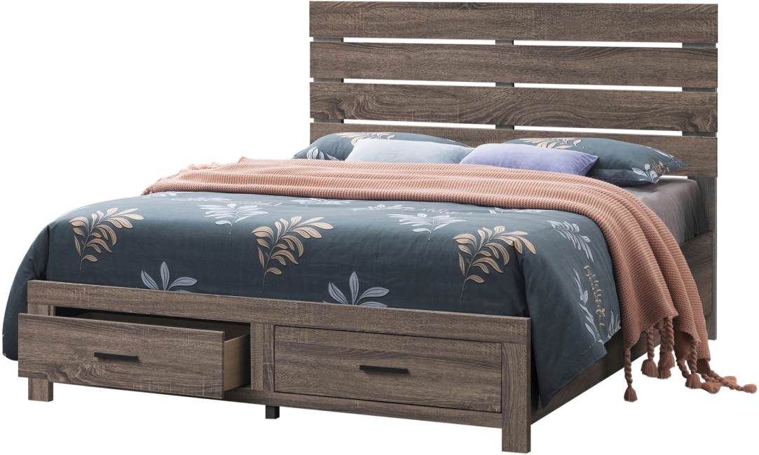 Coaster® Brantford Barrel Oak Eastern King Storage Bed