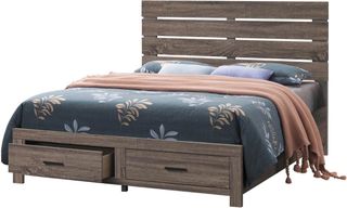 Coaster® Brantford Barrel Oak Eastern King Storage Bed