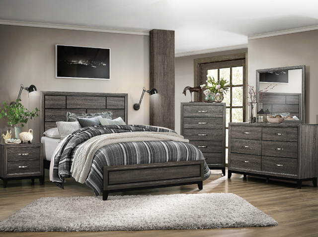 Homelegance® Davi Gray Nightstand-1