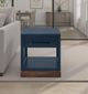 Legends Home Nora Blue Denim End Table with Whiskey Base-1