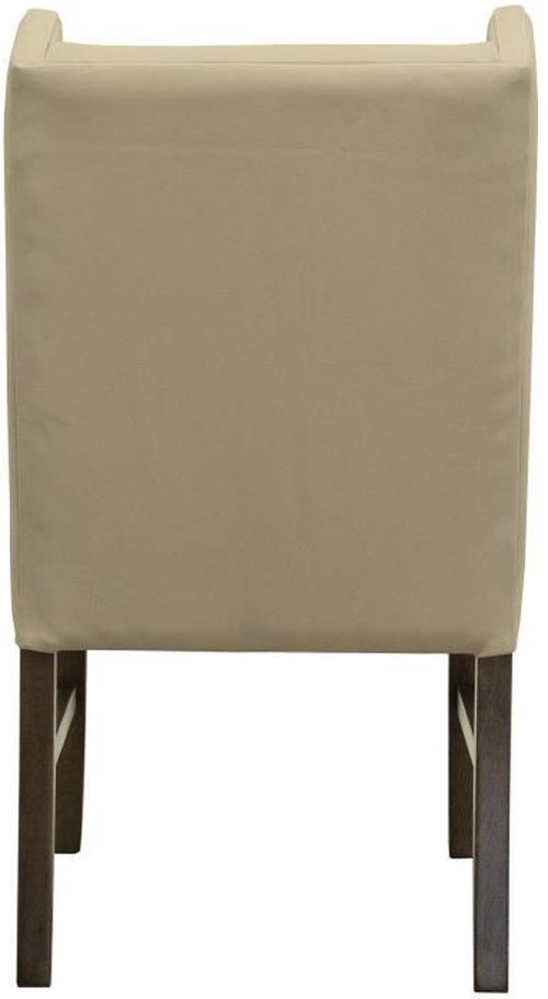 International Furniture Direct Forge Brown/Ivory Leather Dining Side Chair-4