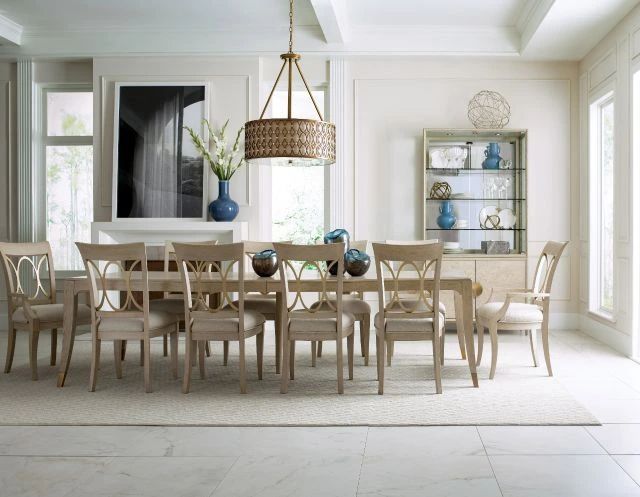 American Drew® Lenox Beige/Lennox Cream Arm Dining Chair-2