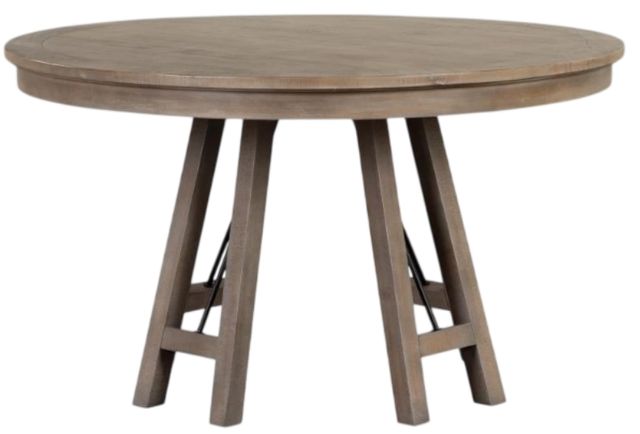 Magnussen Home® Paxton Place Dovetail Gray 52" Round Dining Table-2