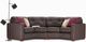 Jaymar High Point Evolution 2 Piece Illusion Dark Brown Gr. 30 Sectional-4