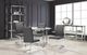 Mazin Furniture Shirelle Gray/Chrome Side Dining Chair-3