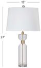 Bassett Mirror Bollin Brass/Crystal Table Lamp-3