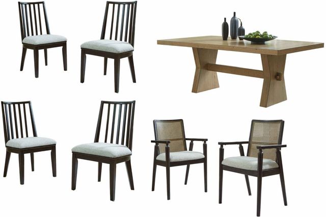 Signature Design by Ashley® Galliden 7-Piece Light Brown Dining Table Set-0