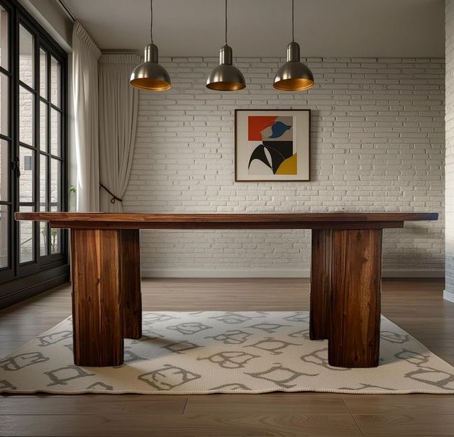 Nest Home Collections Emerson Espresso 87" Oval Dining Table-1