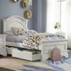 Westwood Design Olivia Brushed White Youth Twin Panel Bed-1