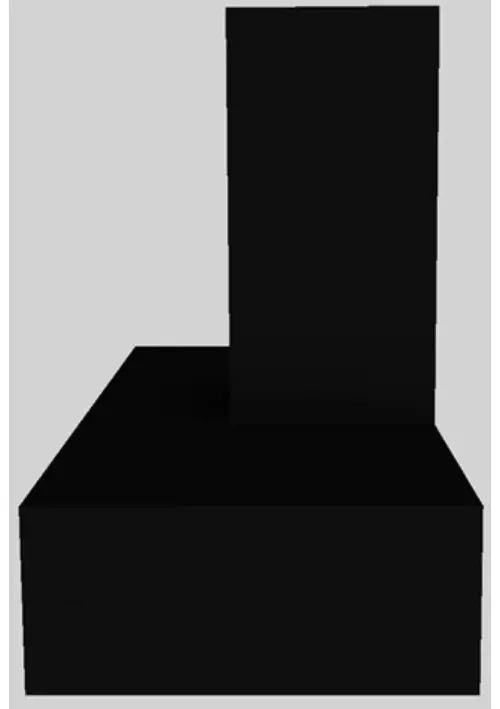 Vent-A-Hood® 42" Black Contemporary Wall Mounted Range Hood-1