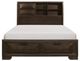 Homelegance® Chesky Warm Espresso Eastern King Bookcase Bed-2