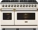Viking® 5 Series 48" Pure White Pro Style Dual Fuel (LP) Range with Brushed Brass Trim-2