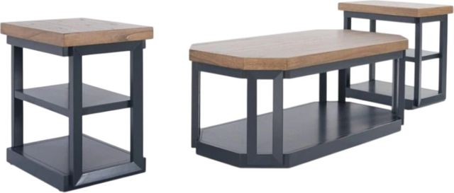 Signature Design by Ashley® Landocken 3-Piece Brown/Blue Table Set-0