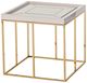 Michael Amini® Carmela Shimmer Ivory Side Table with Gold Base-4