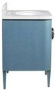 Currey & Company Briallen 30" Blue Vanity with Oval Undermount Sink-5