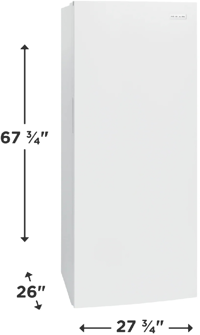 Frigidaire 13 Cu. Ft. Garage Ready White Upright Freezer