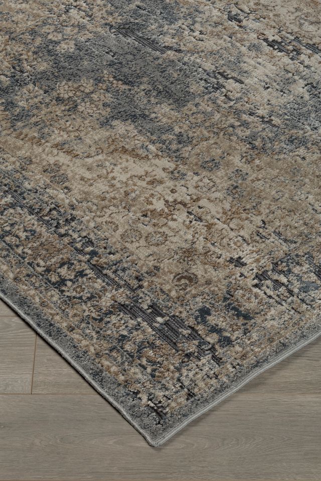Signature Design by Ashley® South Blue/Tan 5'x7' Medium Area Rug-1