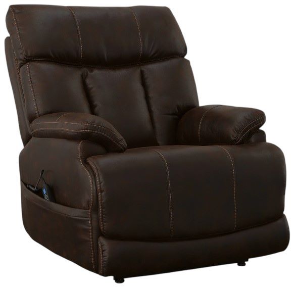 Flexsteel® Clive Brown Power Lift Recliner with Power Headrest and Lumbar-0