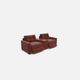 Drew & Jonathan Home ModularOne New Horizon 3-Piece Merlot Power Reclining Modular Sectional-1