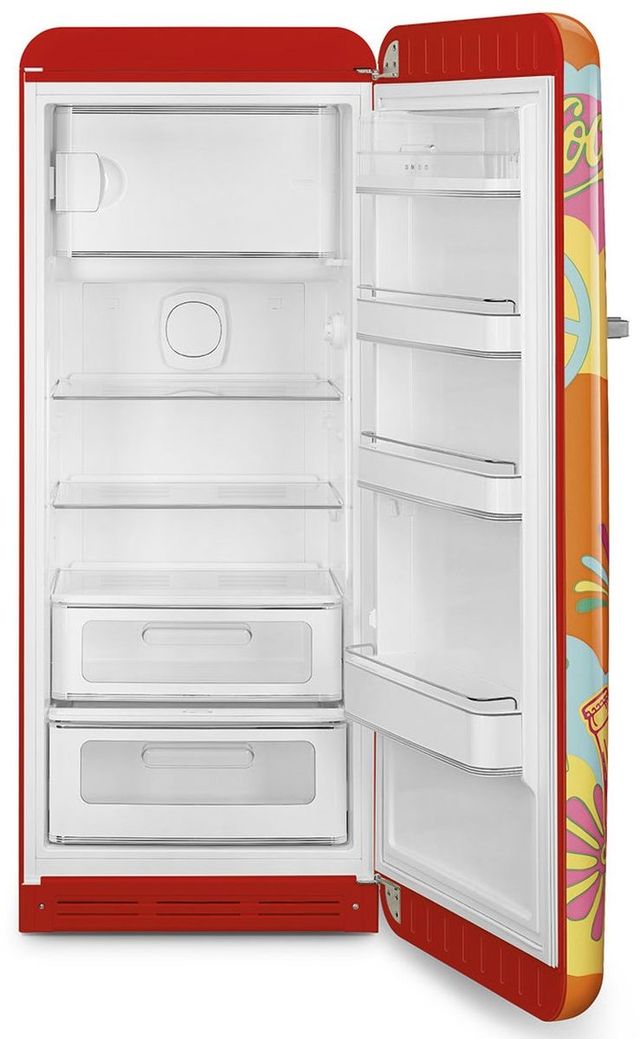 Smeg 50's Retro Style 9.9 Cu. Ft. Coca-Cola Unity Top Freezer Refrigerator-3