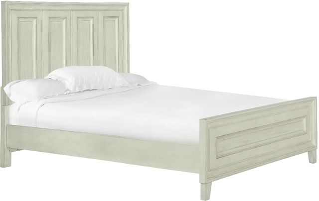 Magnussen Home® Raelynn Weathered White Complete King Panel Bed-0