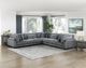 Homelegance® Traverse 5-Piece Gray Modular Sectional-1