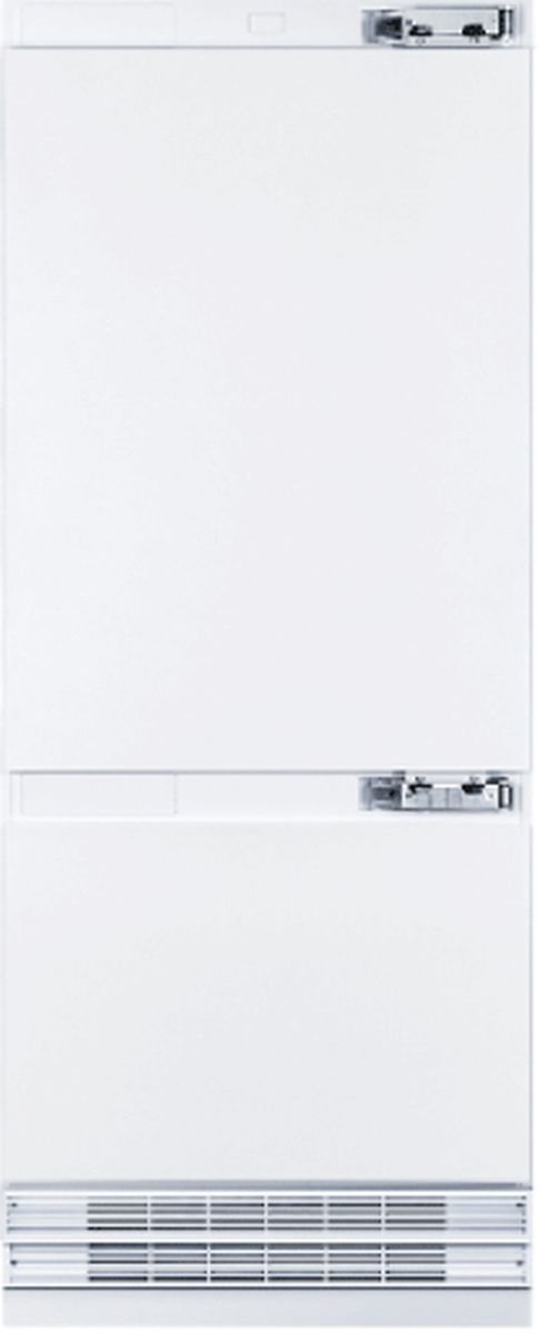 Vitara 30 in. 16.0 Cu. Ft. White Built In Counter Depth Bottom Freezer Refrigerator w/ Ice Maker-0
