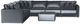 Jackson Furniture Remington 7-Piece Slate L-Shape Sectional-1