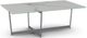 Amisco Customizable Jill Italian Porcelain Coffee Table with X-shaped Metal Frame-0