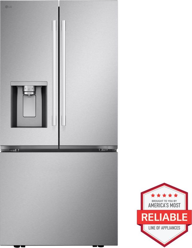 LG 33" 24.5 Cu. Ft. PrintProof™ Stainless Steel French Door Refrigerator-3