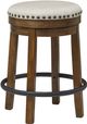 Signature Design by Ashley® Valebeck Brown Upholstered Swivel Bar Stool-0