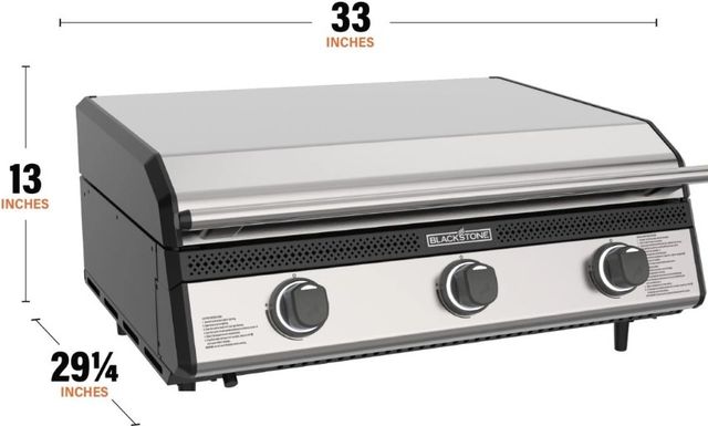 Blackstone® 3-Burner Stainless Steel Built In Natural Gas Grill -1