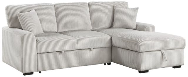Homelegance® Marsh 2-Piece Gray Right-Arm Facing Sectional and Chaise-0