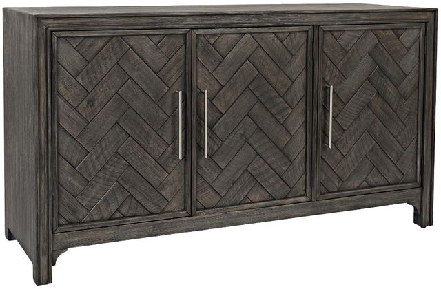 Jofran Inc. Gramercy Platinum 3-Door Accent Cabinet-0
