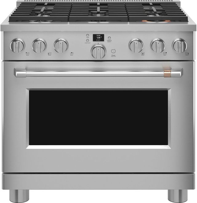 Café™ 36" Stainless Steel Freestanding Dual Fuel Range