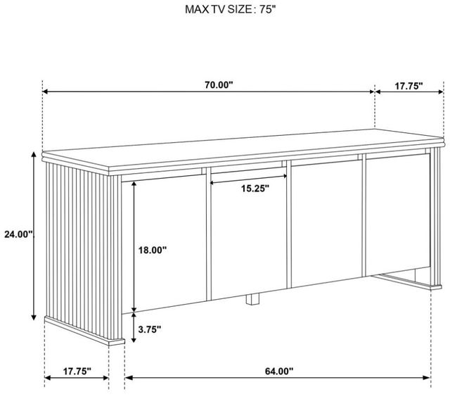 Coaster® Adina Light Brown Media Console-2