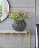 A & B Home Silver Round Ball Vase-5