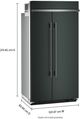 KitchenAid® 42" 25.5 Cu. Ft. Juniper Built In Side-by-Side Refrigerator with Platinum Interior-3