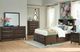 Benchcraft® Vanmore Dark Brown Full Storage Bookcase Bed-4