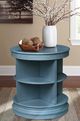 John Thomas Furniture® Destinations Library Ocean Blue Round End Table-2