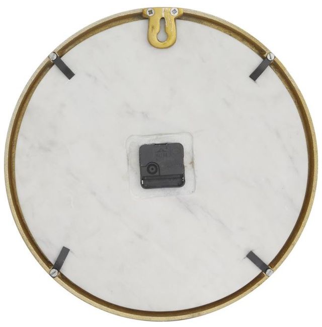 Deco Marche Gold/White Wall Clock-2