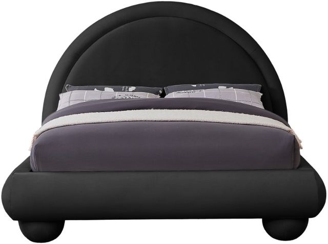 Meridian Furniture Madrid Black King Upholstered Panel Bed-1
